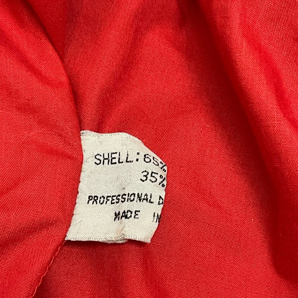 VTG 1980s Sasson OSSY men's Red Bomber‎ Blouson Streetwear windbreaker jacket 40